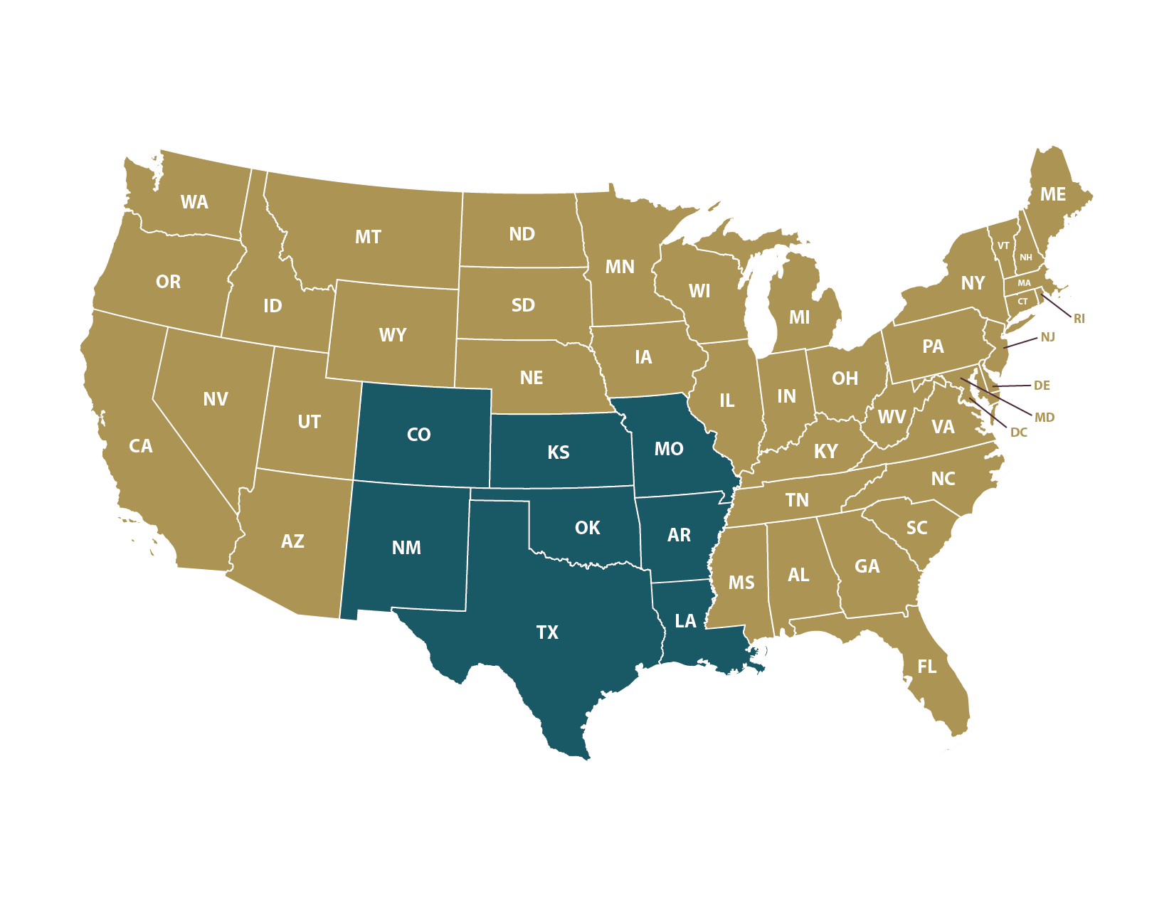 Vets 4 Students Region Graphic
